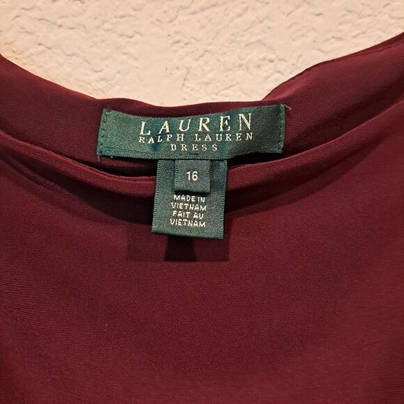 Ralph Lauren Green Label Colorblock Retro Ruched Sheath Pencil Dress Women's 16 - Picture 3 of 6